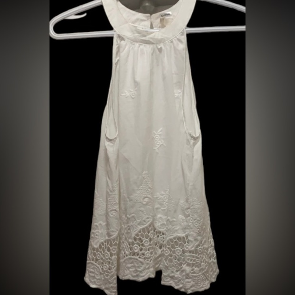 Cotton white tank top